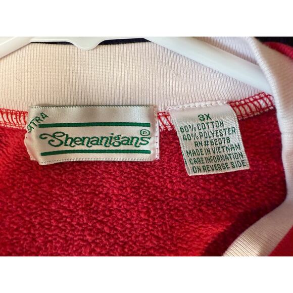 Vintage 90's EXTRA SHENANIGANS Women's  Winter Snowman Crewneck Sweatshirt 3XL - Picture 3 of 5